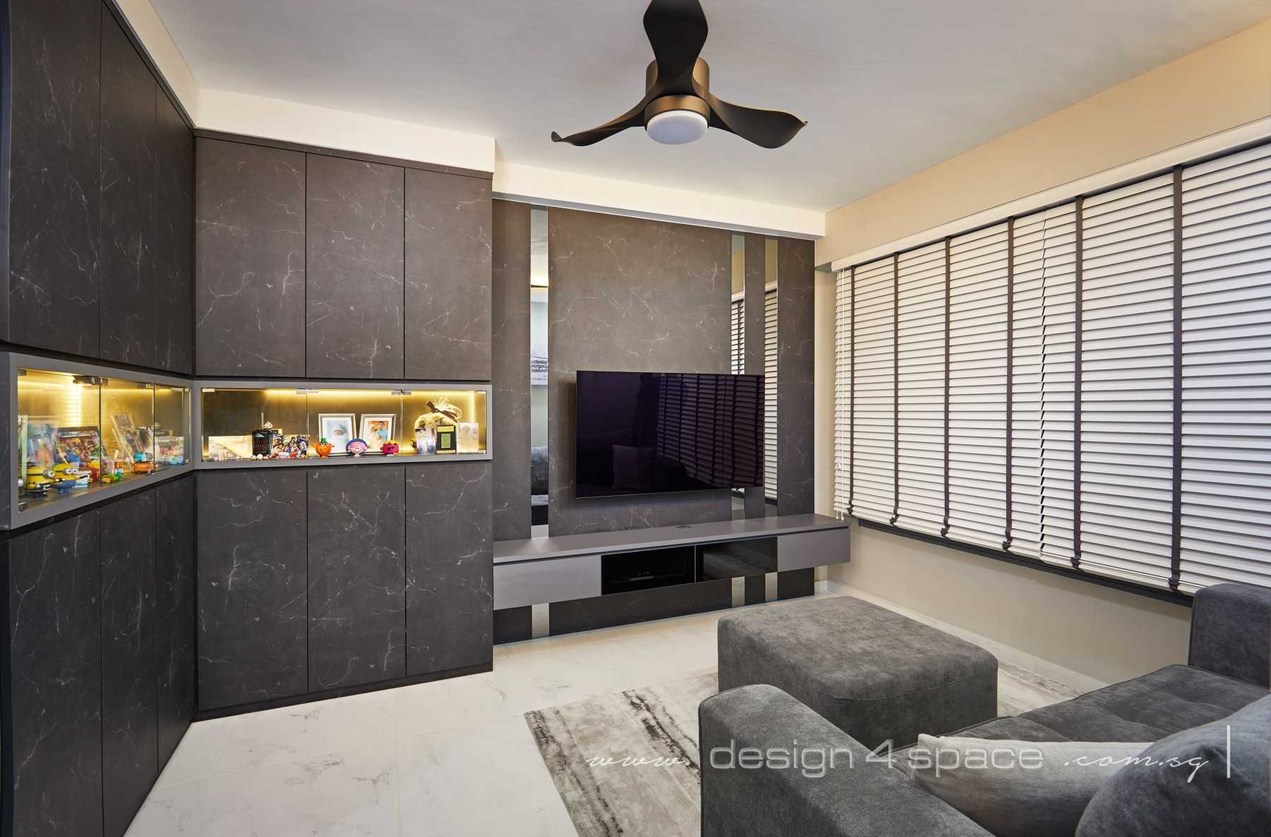 Contemporary Living Room with Sofa and Paintings