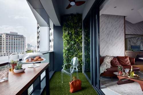 Modern Balcony at Duo Residences