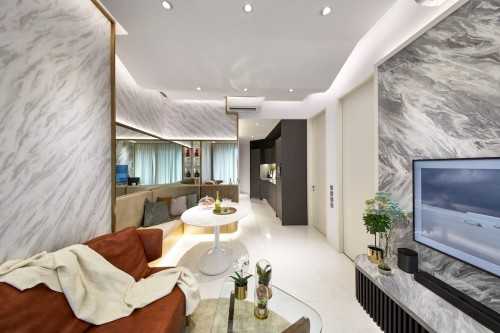 Modern Living Room at Duo Residences