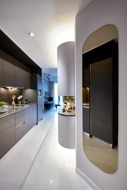 Modern Hallway at Duo Residences