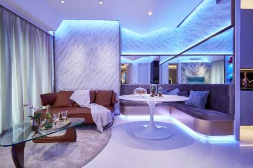 Modern Living Room at Duo Residences