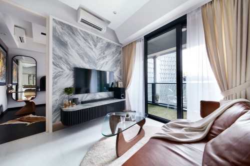 Modern Living Room at Duo Residences