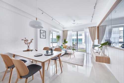 Contemporary Living Room at Telok Kurau Medley
