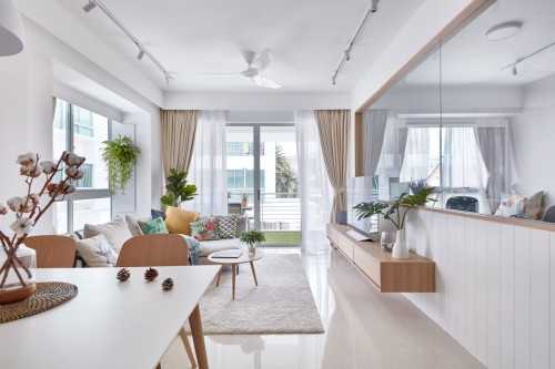 Contemporary Living Room at Telok Kurau Medley