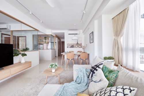 Contemporary Living Room at Telok Kurau Medley