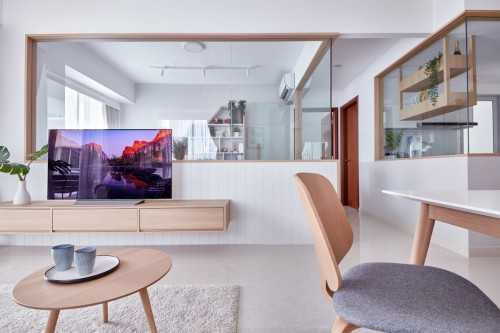 Contemporary Living Room at Telok Kurau Medley