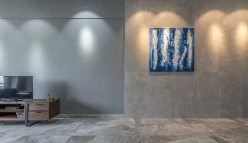 Contemporary Living Room at H & M Apt