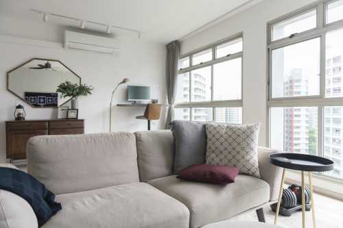 Scandinavian Living Room at J & M Apt