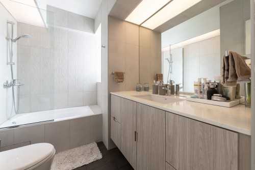 Scandinavian Bathroom at J & M Apt
