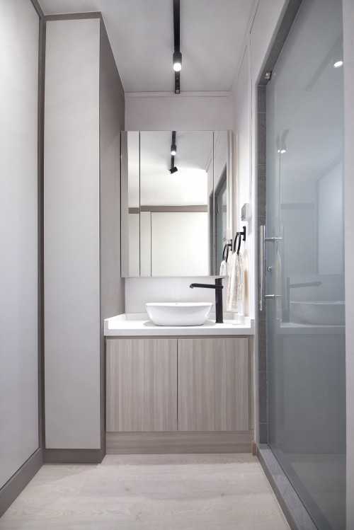 Contemporary Bathroom at K & C Apt