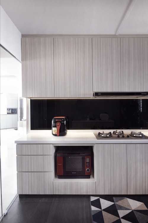 Contemporary Kitchen at K & C Apt