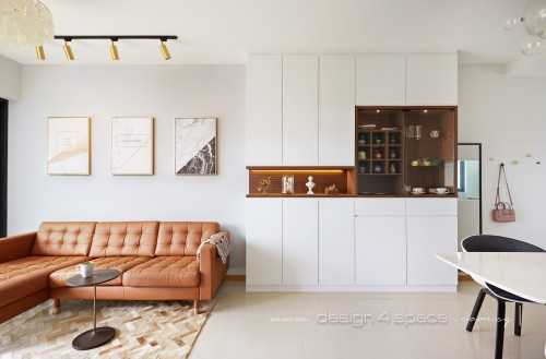 Modern Living Room at Hougang | Kingsford Waterbay