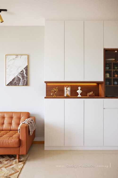 Modern Living Room at Hougang | Kingsford Waterbay