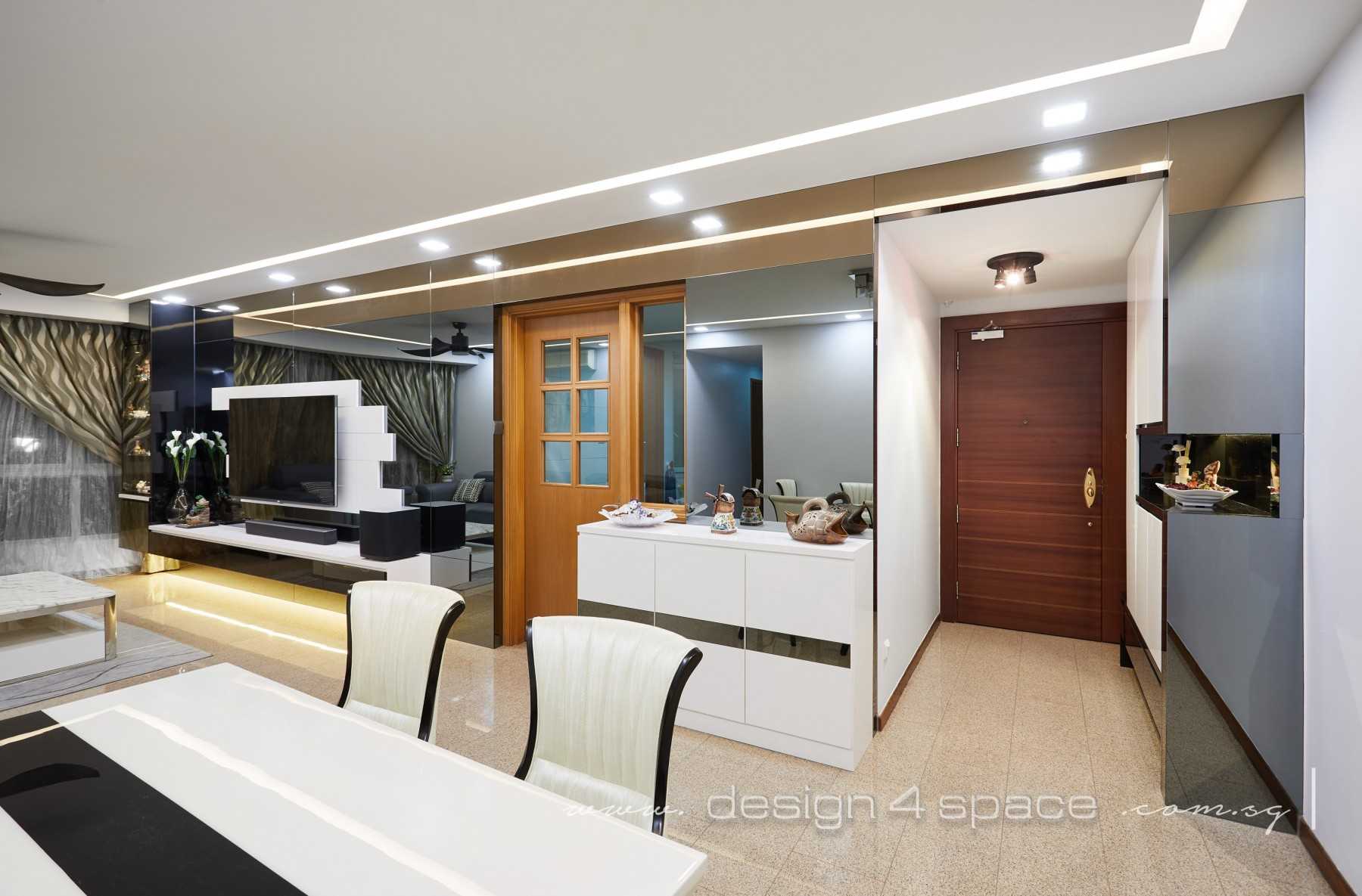 Modern Living Room with Vinyl Flooring and TV Console