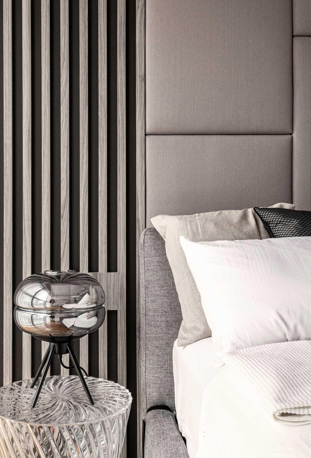 Contemporary Bedroom with Sideboard and Queen Bed