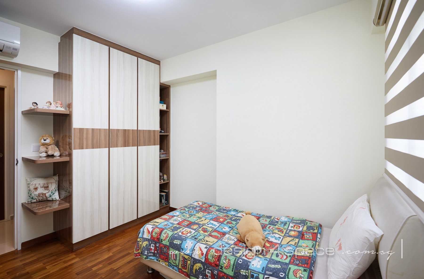 Modern Bedroom with Vinyl Flooring and Cove Lighting