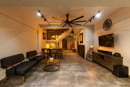 Industrial Living Room at 340 Jurong East