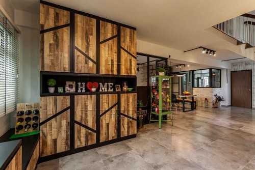 Industrial Living Room at 860 Jurong West