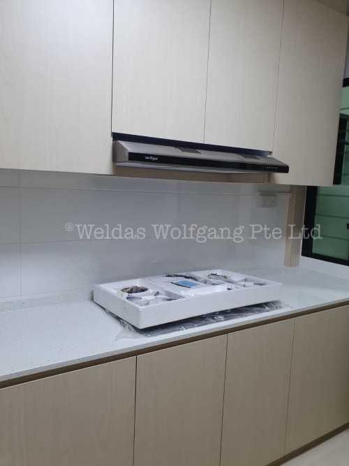 Contemporary Kitchen at 4-room RESALE @ Punggol Way
