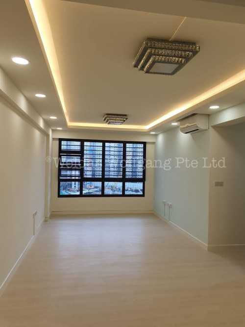 Contemporary Living Room at 4-room RESALE @ Punggol Way