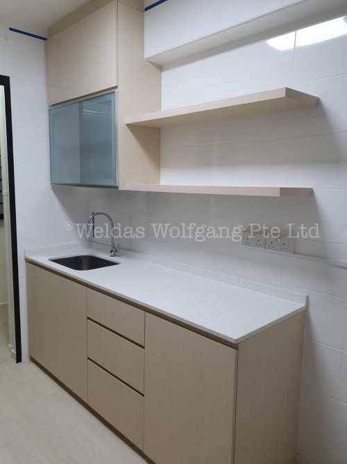 Contemporary Kitchen at 4-room RESALE @ Punggol Way