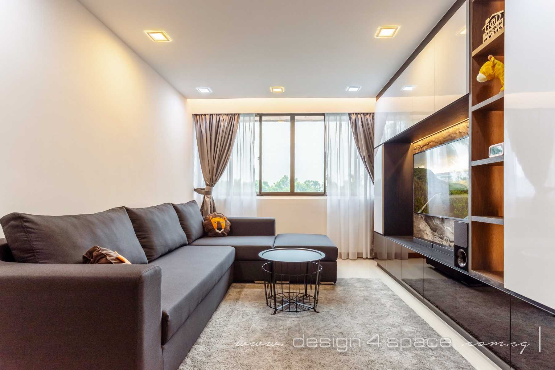Contemporary Living Room with Sofa and Coffee Table