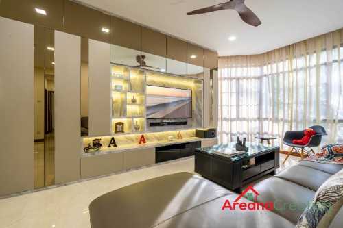 Modern Living Room at 215 Bedok South