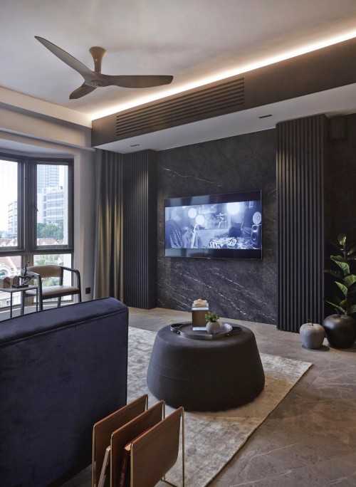 Contemporary Living Room at Parkview Apartments