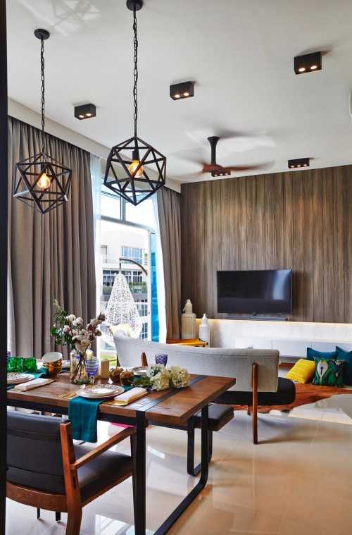 Industrial Living Room at The Tampines Trilliant
