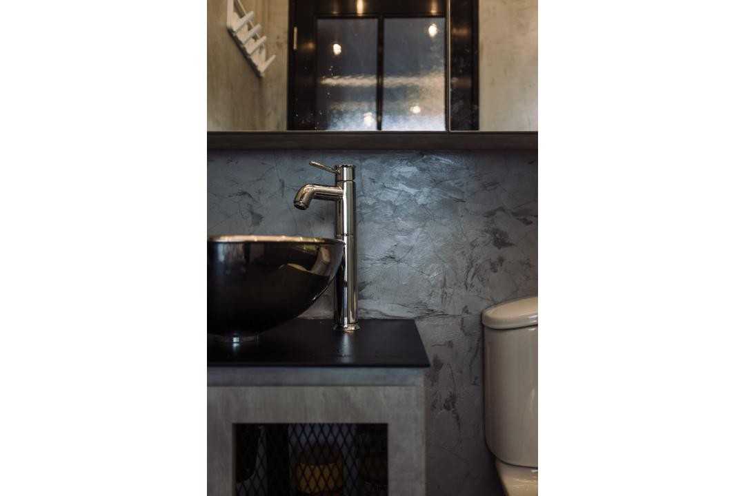 Industrial Bathroom with Bathroom Sinks and Bathroom Tap