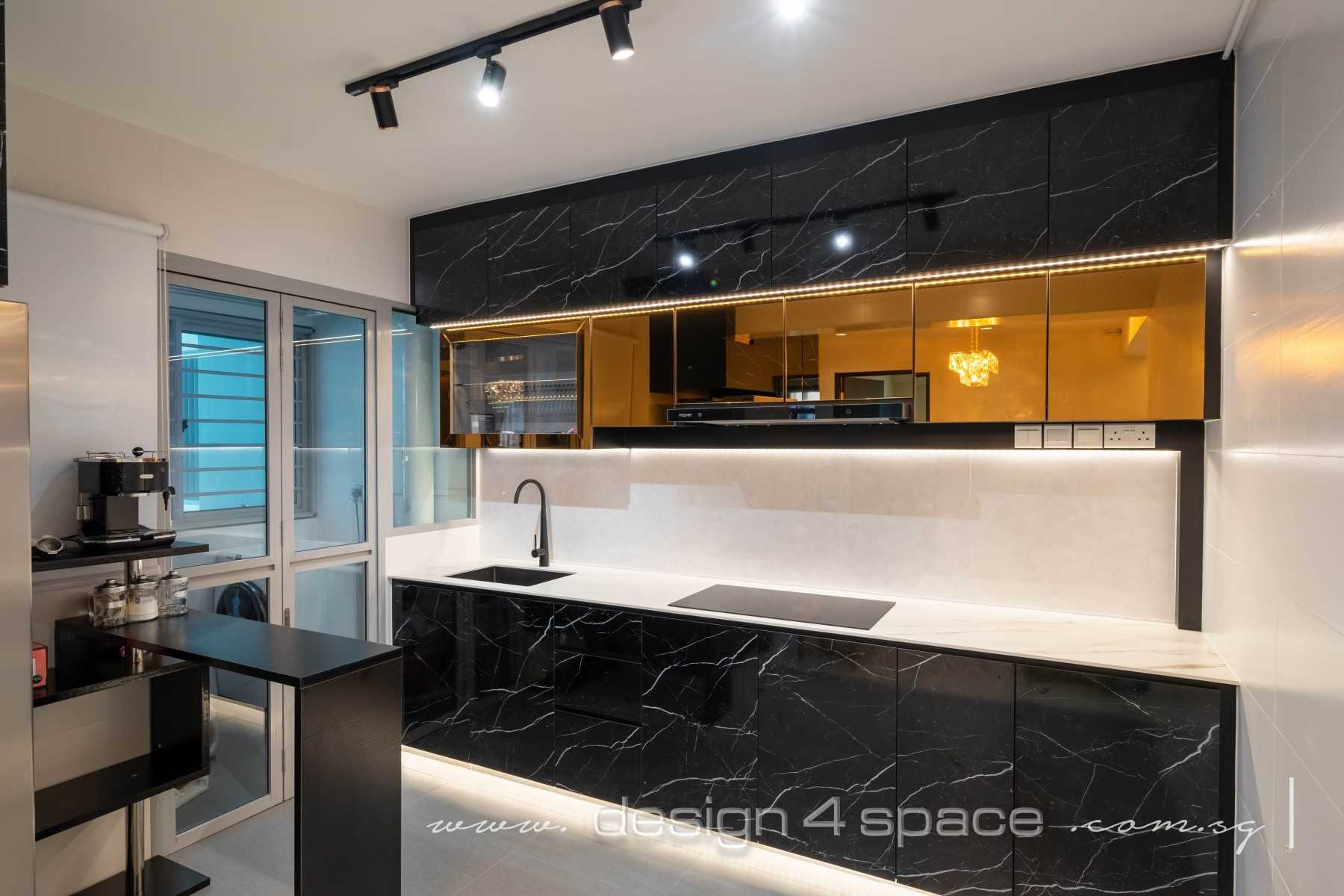 Modern Kitchen with Kitchen Window and Kitchen Island