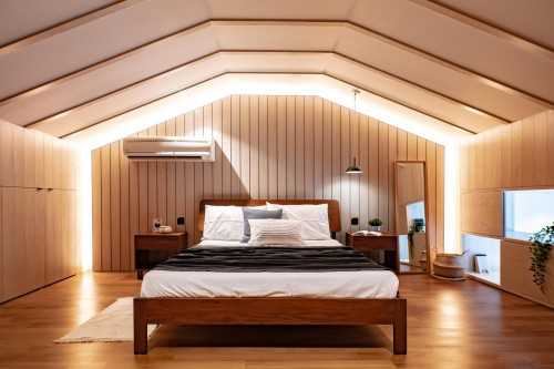 Country Bedroom at Walkup Renovation