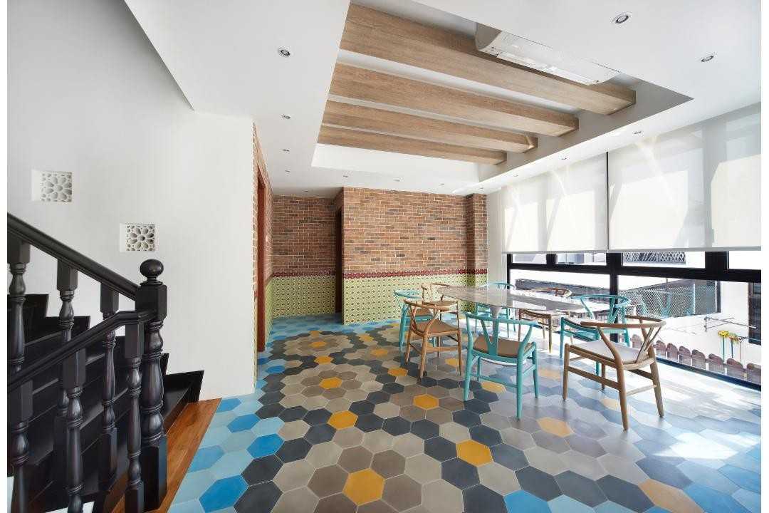 Eclectic Dining Room with Dining Table and Dining Chairs