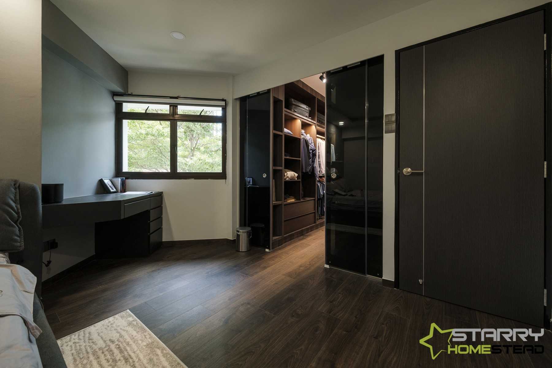Modern Bedroom with Wardrobe and Sliding Wardrobe