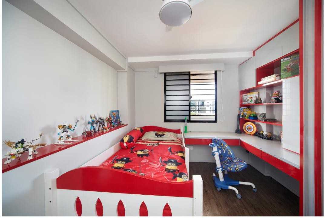 Modern Kids Room with Toys and Children's Furniture