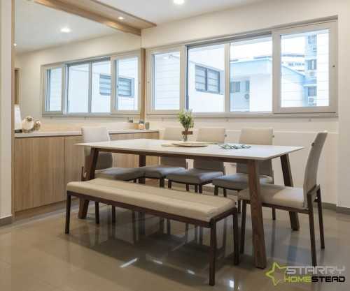 Scandinavian Dining Room at 165 Tampines Street