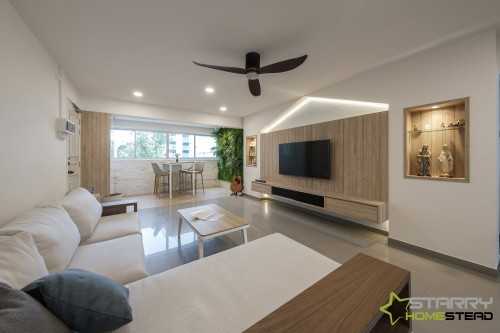 Scandinavian Living Room at 165 Tampines Street