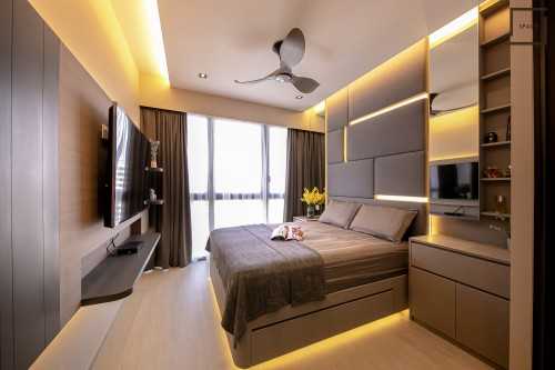 Contemporary Bedroom at INZ RESIDENCE EC @ CHOA CHU KANG