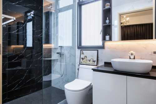 Contemporary Bathroom at The Luxurie Loft