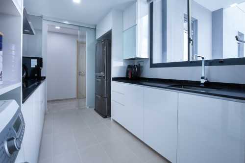 Contemporary Kitchen at The Luxurie Loft