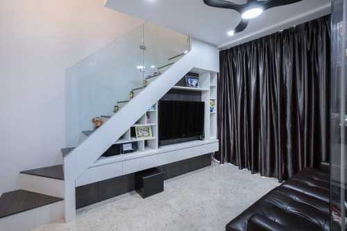 Contemporary Living Room at The Luxurie Loft