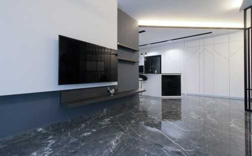 Minimalist Living Room at 310 Anchorvale road