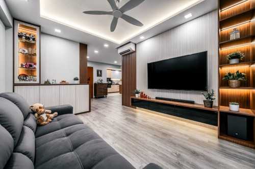 Scandinavian Living Room at 612B TAMPINES NORTH DRIVE 1