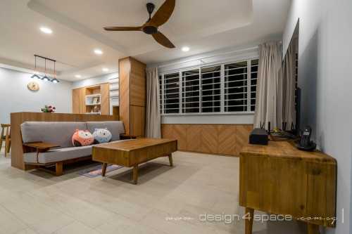 Contemporary Living Room at Pasir Ris | 573 Pasir Ris