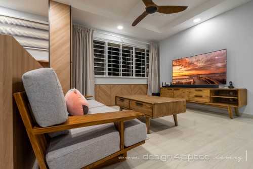 Contemporary Living Room at Pasir Ris | 573 Pasir Ris
