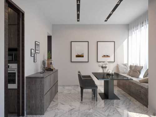 Contemporary Dining Room at Condominium at Riviera Drive