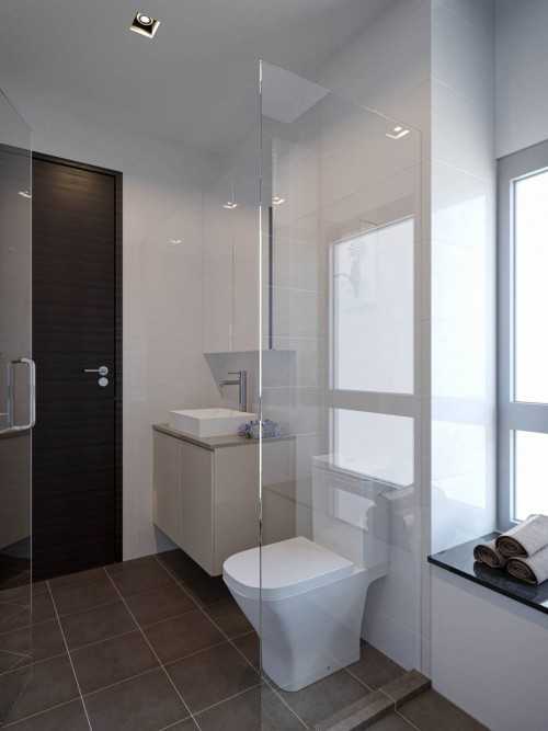 Contemporary Bathroom at Condominium at Riviera Drive