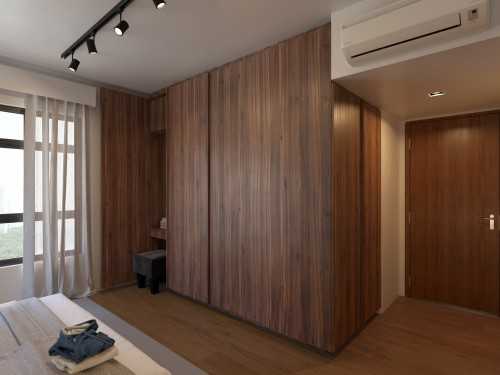 Modern Bedroom at 4 Room BTO Apt @ Ghim Moh Link