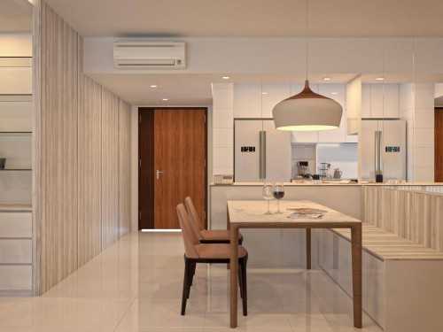 Scandinavian Dining Room at HDB apartment @ Skyline II