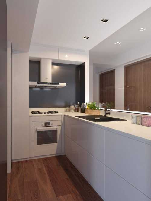 Contemporary Kitchen at Apartment @ The Tampines Trilliant